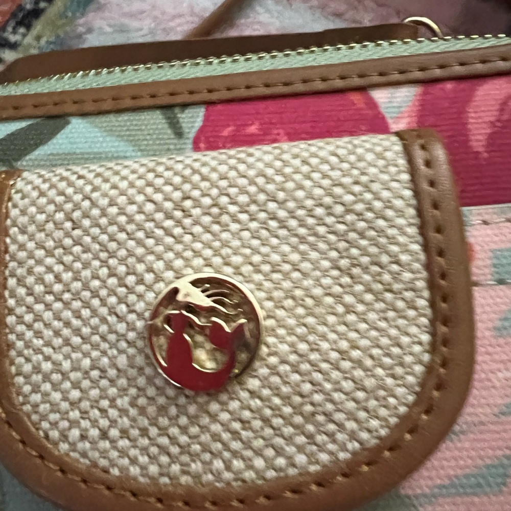 Spartina 449 Floral Crossbody Bag - Blue and Brown - Picture 4 of 4